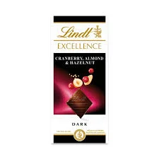 Lindt Excellence Dark Cranberry 100g