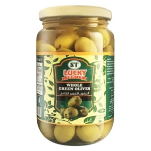 Lucky Family Green Whole Olives 335g