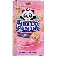 Meiji Hello Panda Strawberry Biscuits 43g