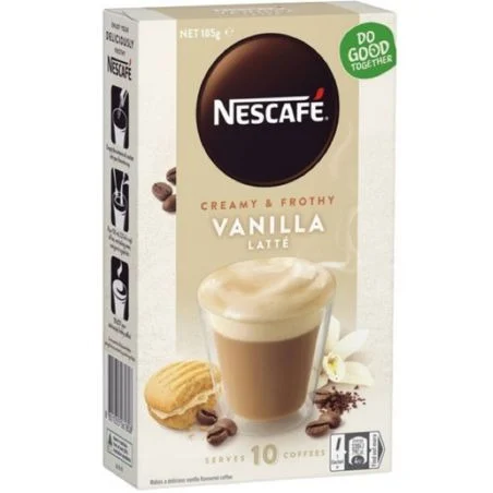 Nescafe Vanilla Latte 10 Mugs 185g