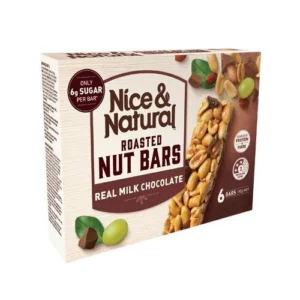 Nice & Natural Milk Choc Nut Bar 6s