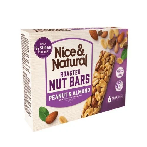 Nice & Natural Peanut Almond Bar 6s