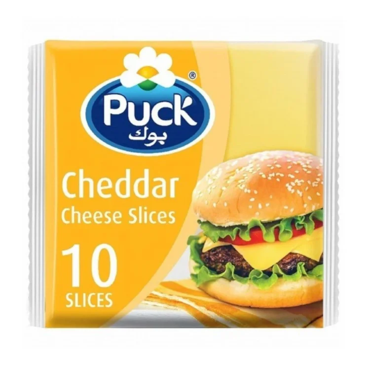 Puck Cheddar Cheese Slices 10s