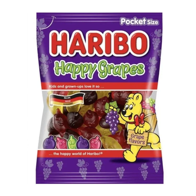 Haribo Happy Grapes 80g