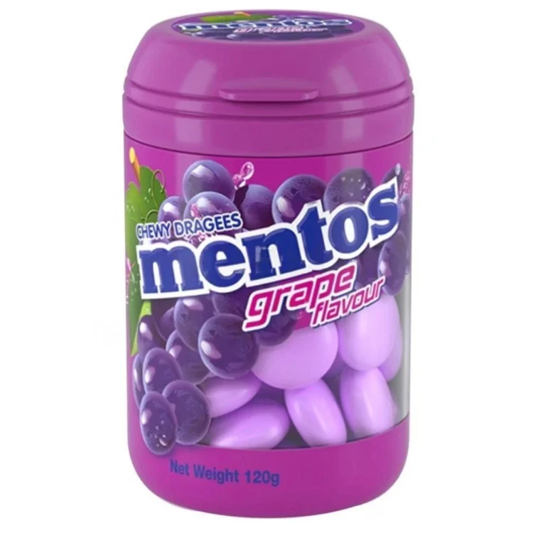 Mentos Grape Flavour 120g