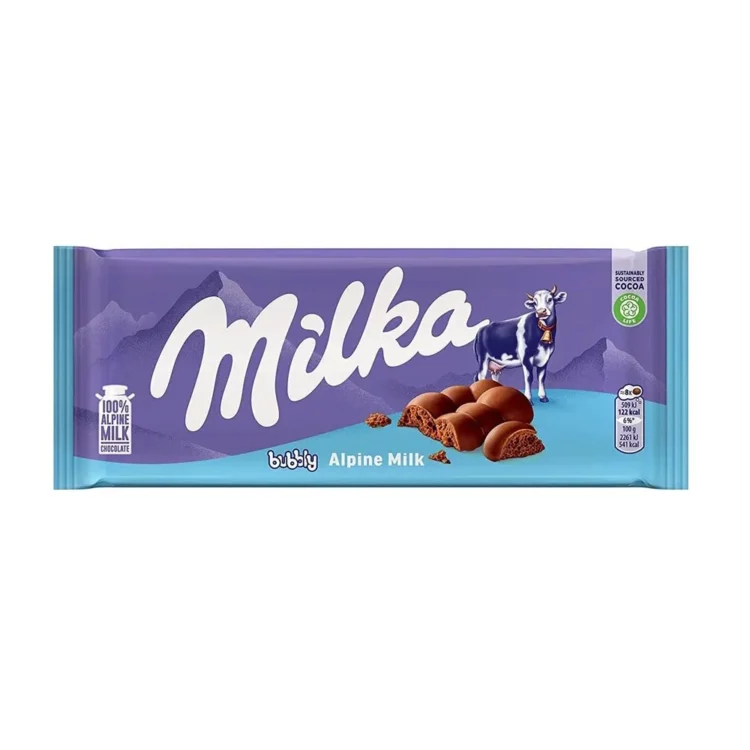 Milka Bubbly Alpine Milk 93g
