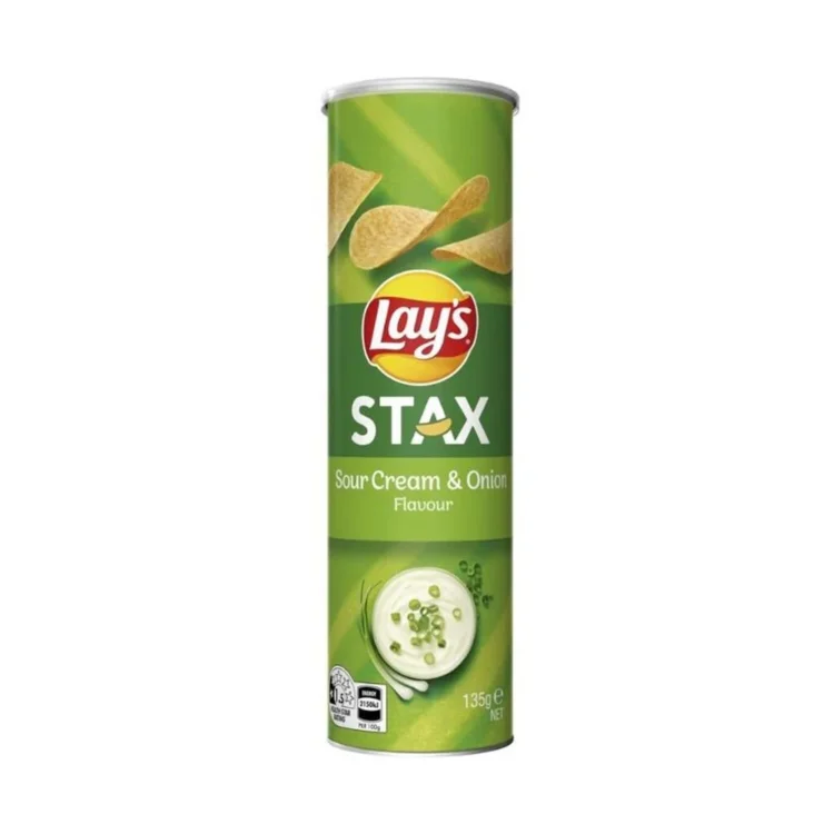 Lays Stax Sour Cream And Onion 135g
