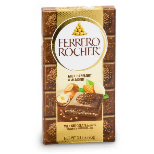 Ferrero Rocher Hazelnut And Almond Milk Chocolate 90g