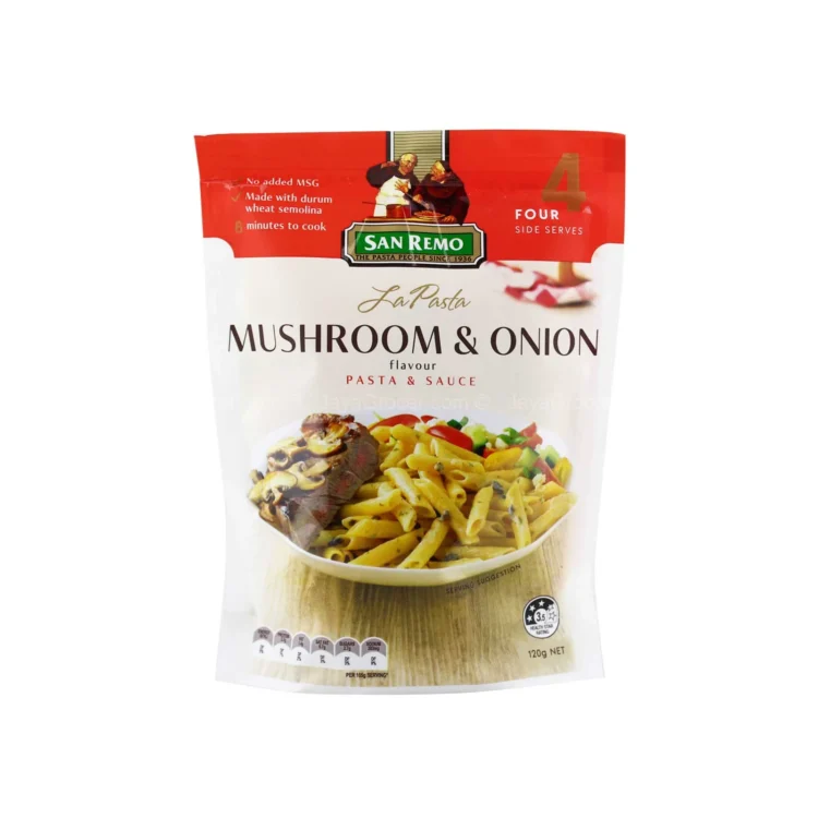 San Remo Sour Mushroom And Onion Flavour Pasta And Sauce 120g