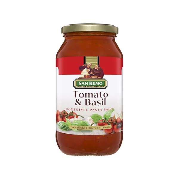 San Remo Tomato And Basil Pasta Sauce 500g