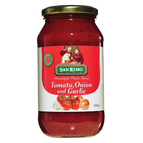 San Remo Tomato,Onion And Garlic Mix Pasta Sauce 500g