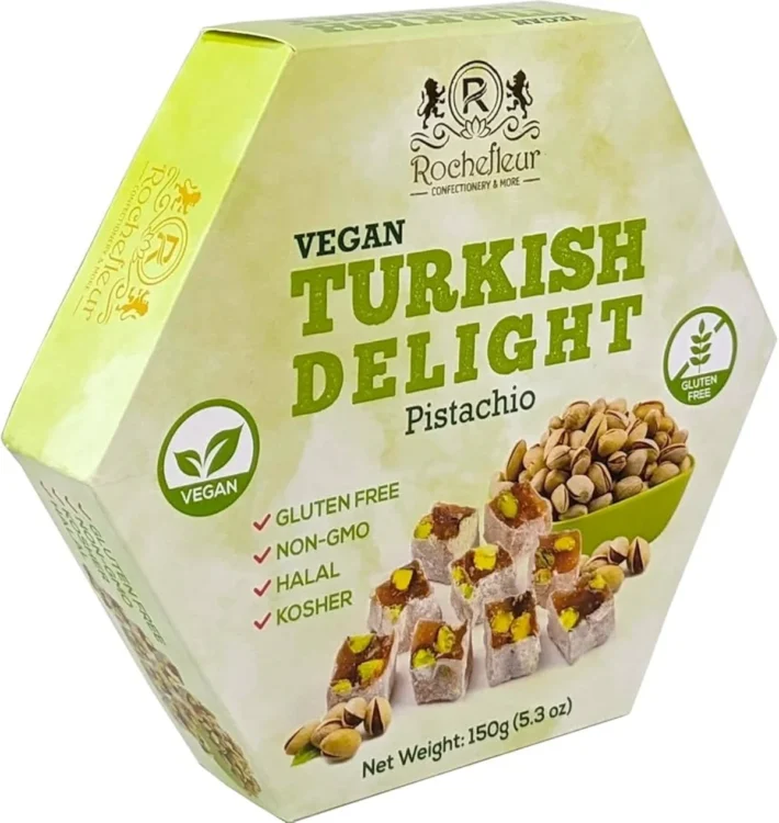 Rochefleur Vegan Turkish Delight Pistachio 150g