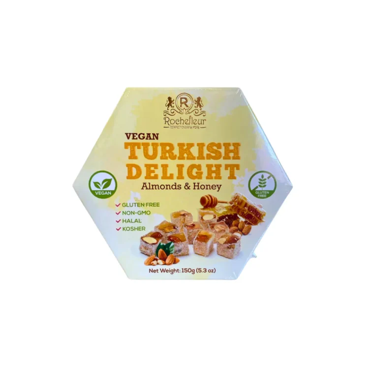 Rochefleur Vegan Turkish Delight Almonds And Honey 150g