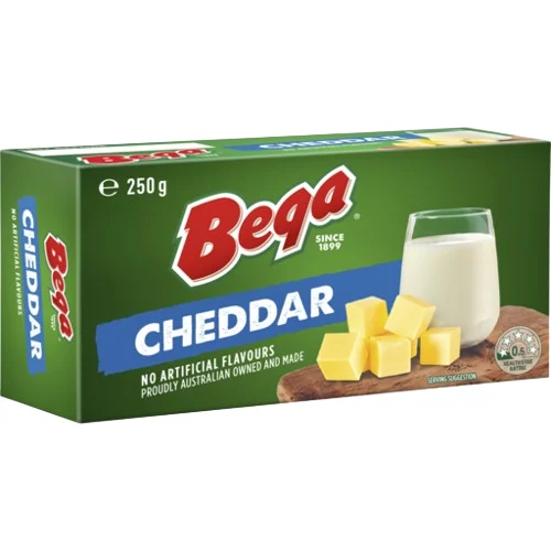 Bega Cheddar Cheese Block 250g