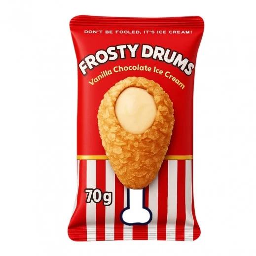 Frosty Vanilla Chicken Ice Cream 70g